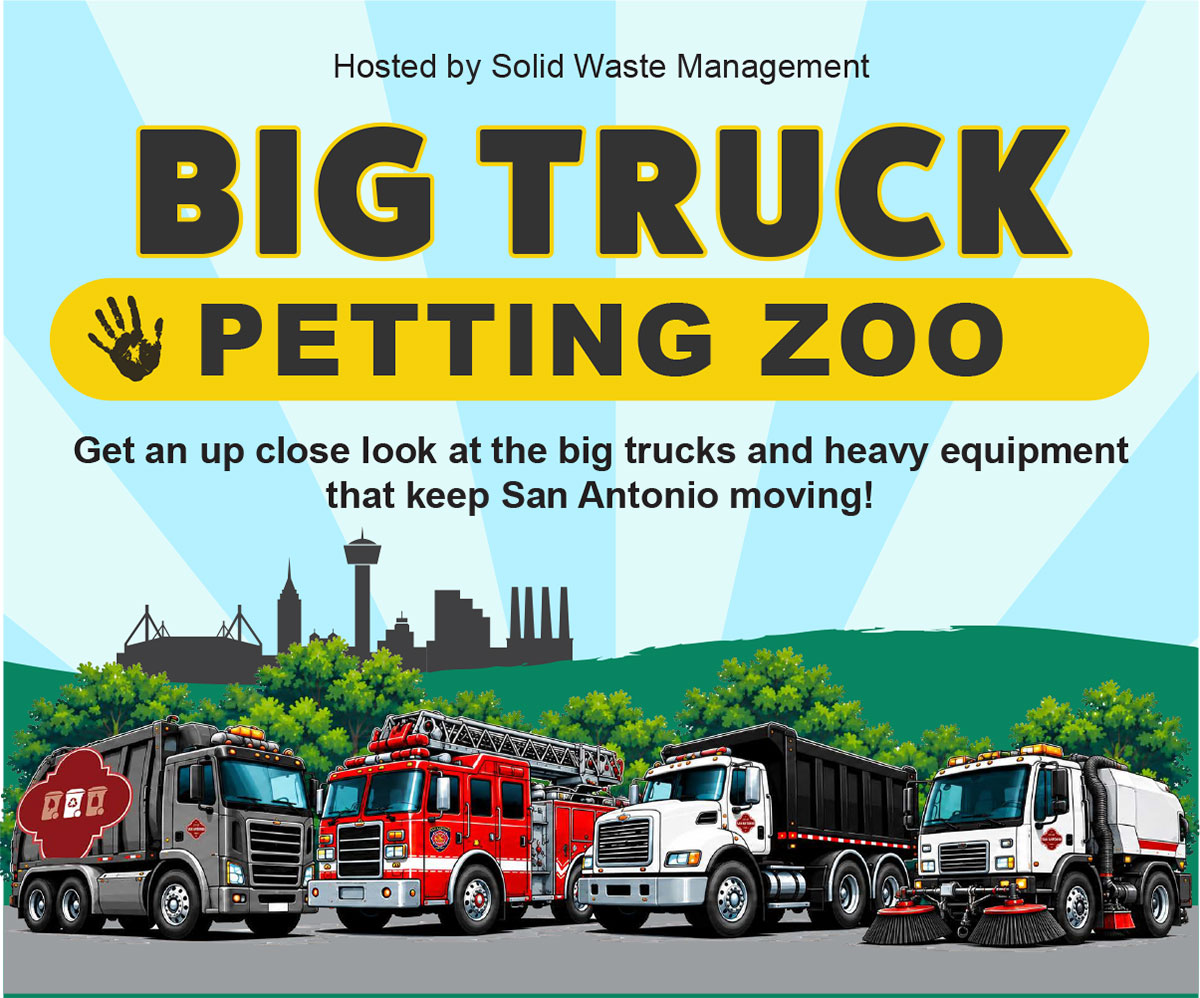 big truck petting zoo flyer graphic